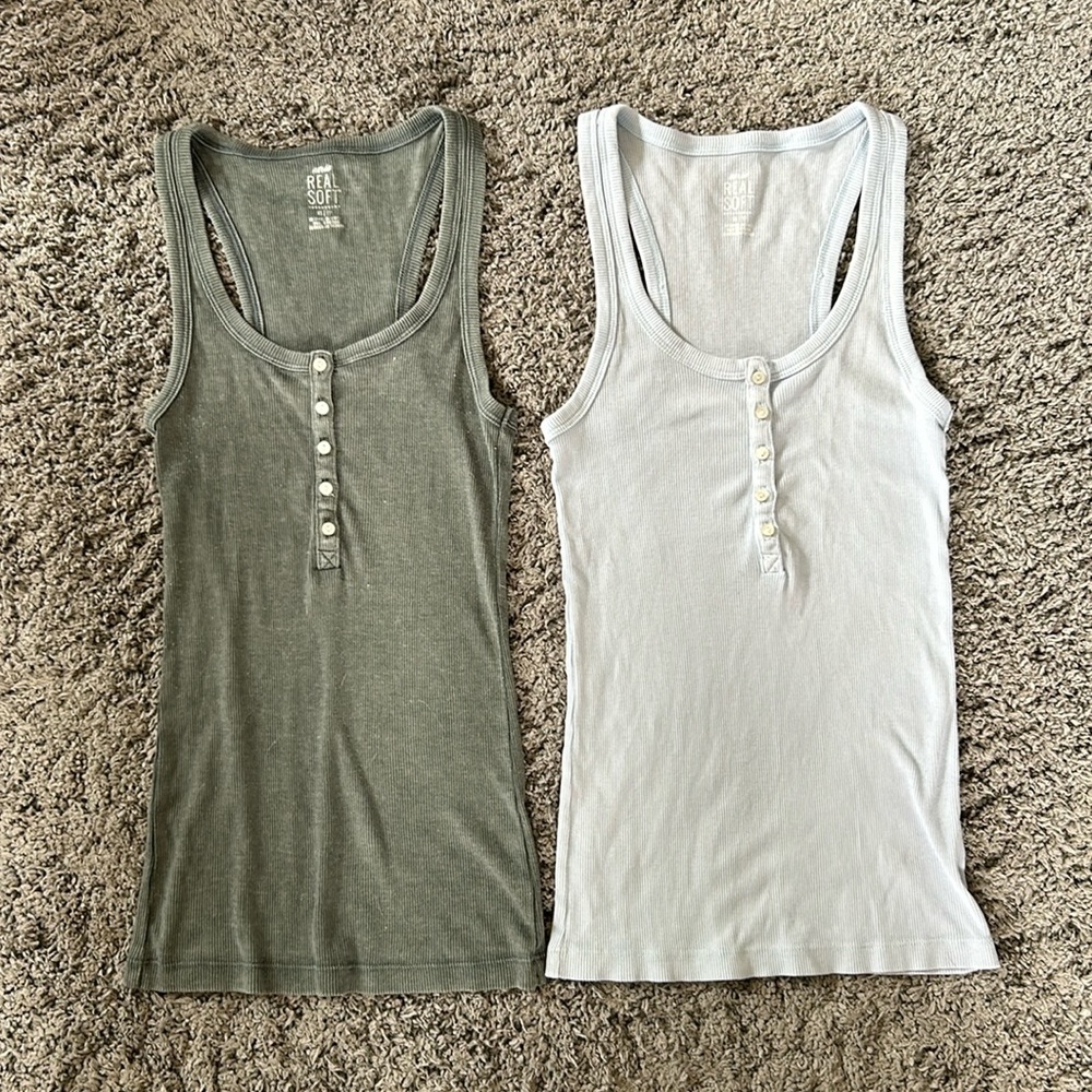 Aerie Henley Tank Duo
